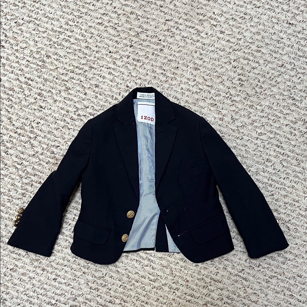 Izod Kids Navy Blazer with Gold Buttons